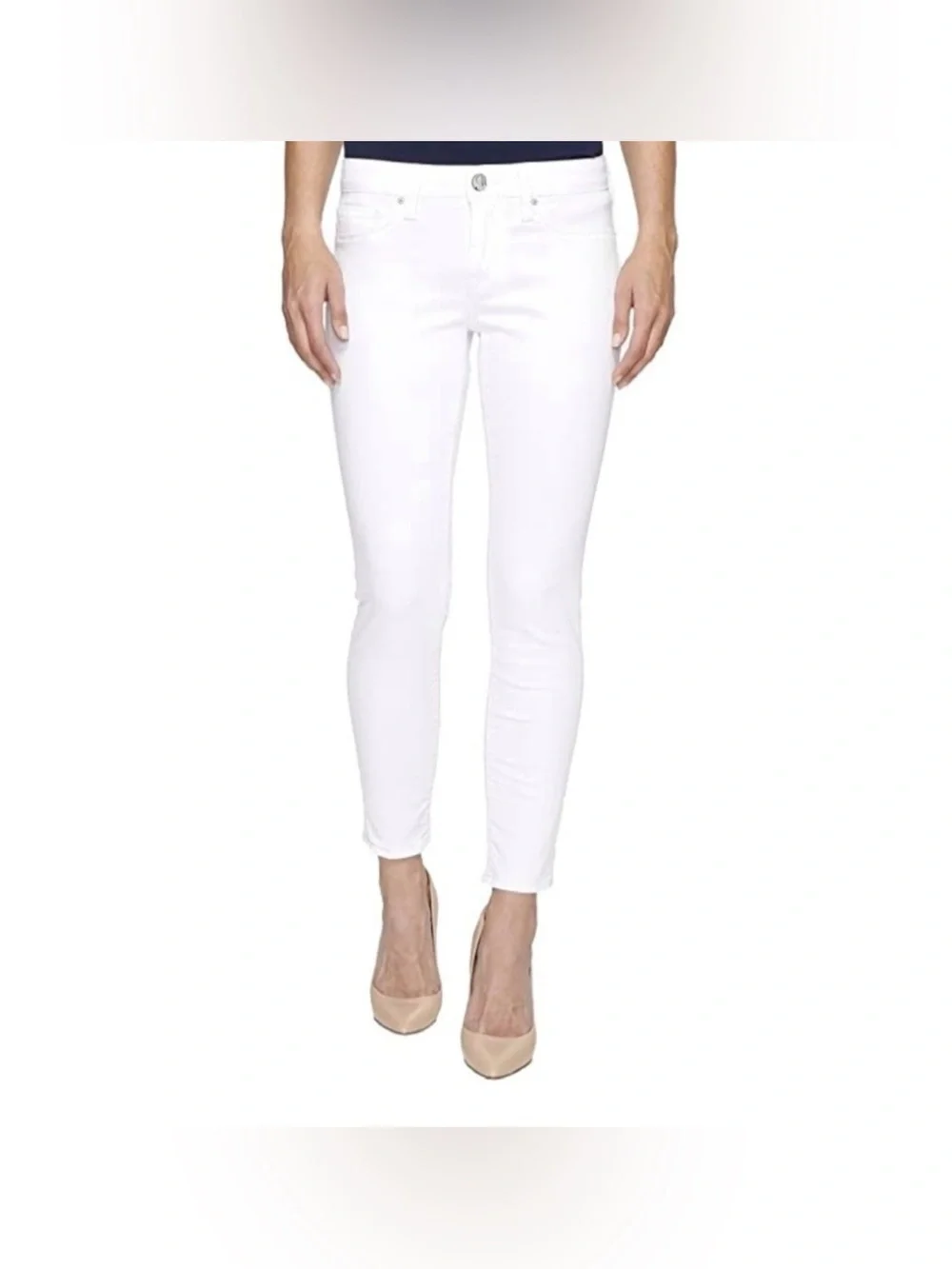 Mavi White Alexa Mid Rise Skinny Ankle Jeans - size 26 NWT. B12
